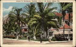 Avenue B. Residences, (between 13th & 14th Street) Postcard