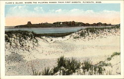 Clark's Island, Where the Pilgrims Passed Their First Sabbath Postcard