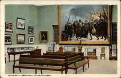 Interior, Pilgrim Hall Postcard