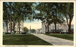 Pittsfield Park Massachusetts Postcard Postcard