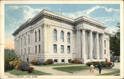 Public Library Building Lynn, MA Postcard Postcard