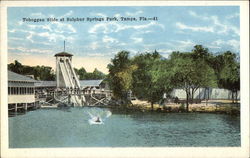 Toboggan Slide at Sulphur Springs Park Postcard