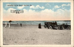 Aeroplane on the Beach Postcard