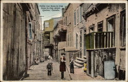 Sous-le-Cap Street Quebec, PQ Canada Postcard Postcard