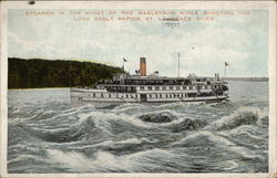 Steamer in the Midst of the Maelstrom Steamers Postcard Postcard
