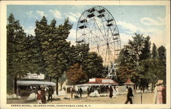 Ferris Wheel, Celoron Park Chautauqua Lake, NY Postcard Postcard