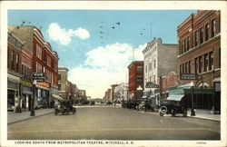 Looking South from Metropolitan Theatre Postcard