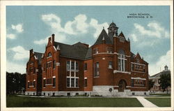 High School Brookings, SD Postcard Postcard
