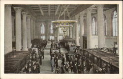 The Main Banking Room, Hibernia Bank & Trust Company Postcard