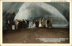 Subteranian Ice Cave Idaho Postcard Postcard