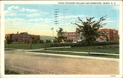 State Teachers College and Dormitory Postcard