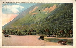 Mt. Webster and Willey House Free Camp Grounds Postcard