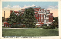 University of New Hampshire - De Meritt Hall Postcard