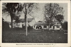 Mayo's Residence and Store, Lake Waukewan Postcard