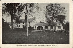 Mayo's Residence and Store, Lake Waukewan Meredith, NH Postcard Postcard