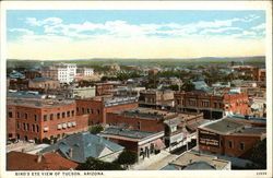 Bird's Eye View of Town Tucson, AZ Postcard Postcard