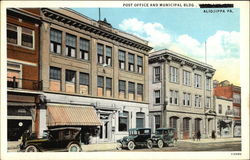 Post Office and Municipal Building Postcard