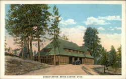 Lodge Center Bryce Canyon, UT Postcard Postcard