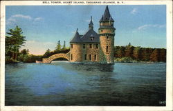 Bell Tower, Heart Island Thousand Islands, NY Postcard Postcard