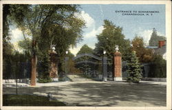 Entrance to Sonnenberg Canandaigua, NY Postcard Postcard