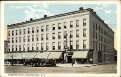 View of Webster Hotel Canandaigua, NY Postcard Postcard