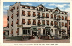 Hotel Lafayette, University Place and Ninth Street Postcard