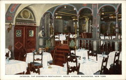 Interior, The Odenbach Restaurant, South Avenue Postcard