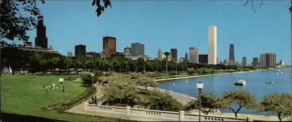 Skyline View from the Shedd Aquarium Chicago Illinois