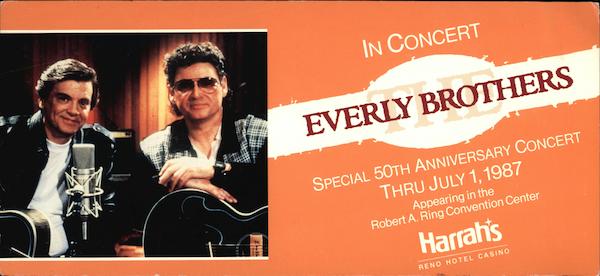 In Concert, Everly Brothers, Special 50th Anniversary Concert Reno Nevada