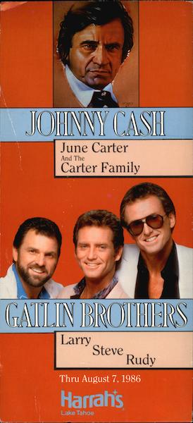 Johnny Cash, June Carter and the Carter Family Lake Tahoe Nevada