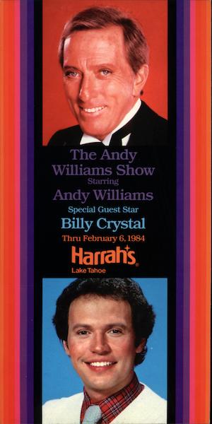 The Andy Williams Show - Harrah's Lake Tahoe Nevada