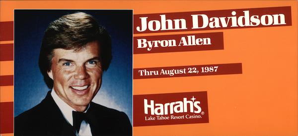 John Davidson Byron Allen - Harrahs Lake Tahoe Nevada