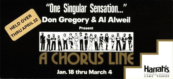 A Chorus Line - Harrahs Lake Tahoe Nevada