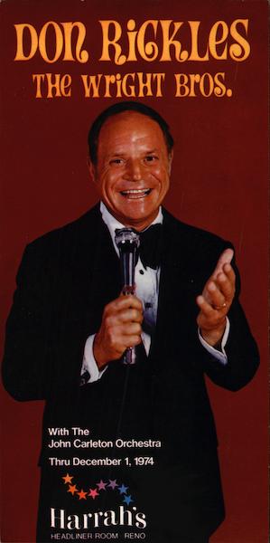 Don Rickles & The Wright Bros. at Harrah's Reno Nevada