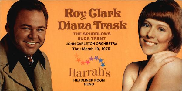 Roy Clark, Diana Trask, The Spurrlows, Buck Trent, John Carelton Orchestra Reno Nevada