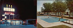 The Sands Motel Large Format Postcard