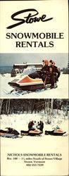Nichols Snowmobile Rentals Large Format Postcard