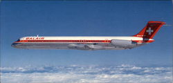 Balair DC-9-82 Large Format Postcard