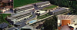 River Terrace Motel & Terrace Restaurant Large Format Postcard