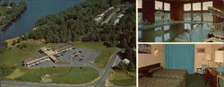 American Motor Lodge Large Format Postcard