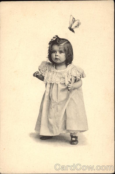 Girl Toddler with Butterfly Girls