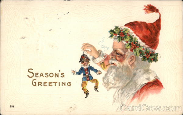Season's Greetings with Santa & Toy Santa Claus