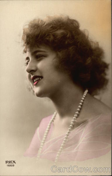 Woman, Tinted Art Deco