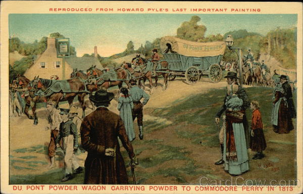 DuPont Powder Wagon Carrying Powder to Commodore Perry in 1813