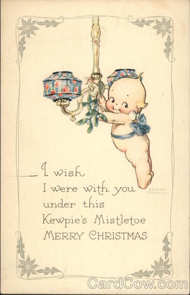 Merry Christmas with Kewpie & Mistletoe