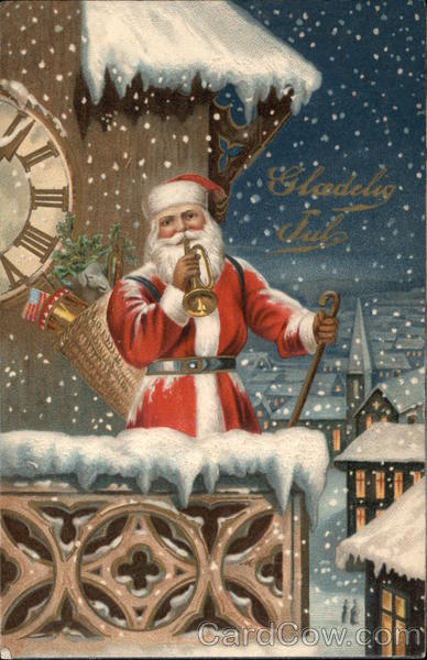Happy Christmas with Santa in the Snow Santa Claus