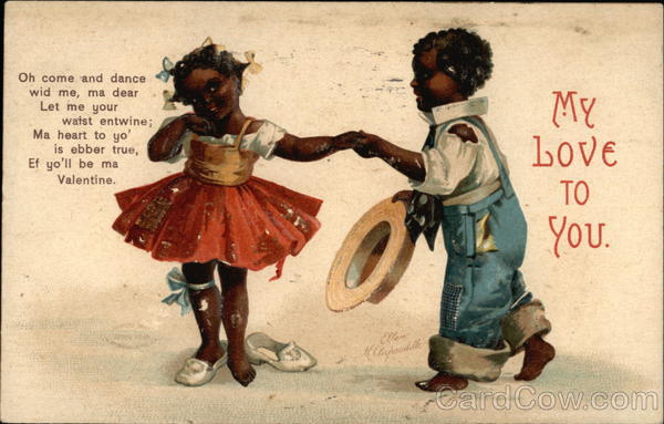 My Love to You with Black Children Ellen Clapsaddle