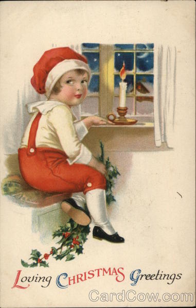 Loving Christmas Greetings Ellen Clapsaddle Children