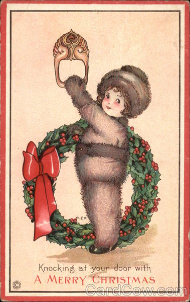 Knocking at your door with a Merry Christmas Children