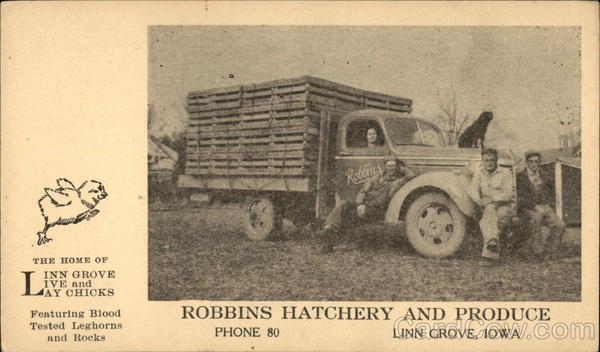 Robbins Hatchery and Produce, Linn Grove, Iowa Advertising